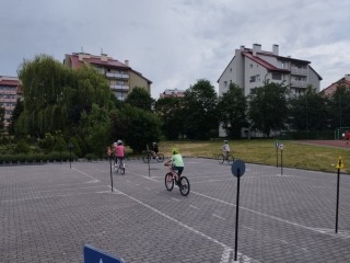 podczas egzaminu - jazda po torze