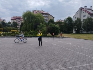 podczas egzaminu - jazda po torze