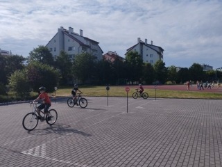 podczas egzaminu - jazda po torze