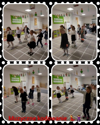 uczniowie podczas kodowania