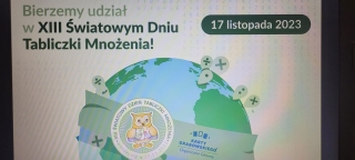 plakat XIII Światowy Dzień Tabliczki Mnożenia