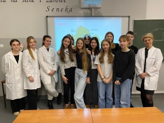 uczestnicy koła z p. Agnieszką Rośleń