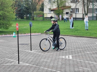 w miasteczku rowerowym