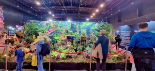 na wystawie kwiatów