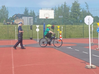 podczas jazdy w miasteczku