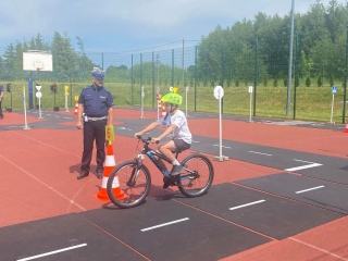 podczas jazdy w miasteczku