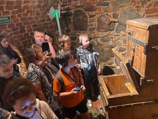 podczas zwiedzania zamku