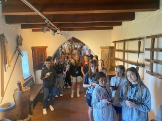 podczas zwiedzania zamku