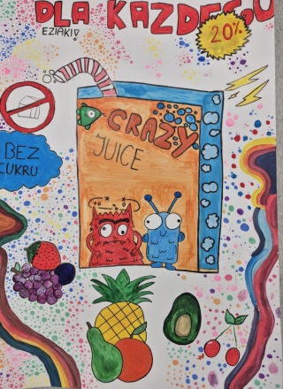 plakat -zdrowy napój