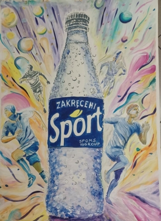 plakat -zdrowy napój