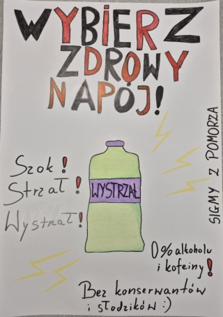 plakat -zdrowy napój