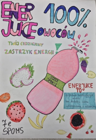 plakat -zdrowy napój