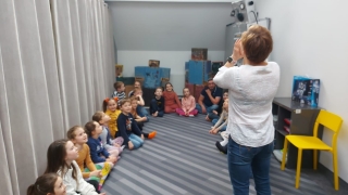 uczniowie podczas zajęć w Multicentrum