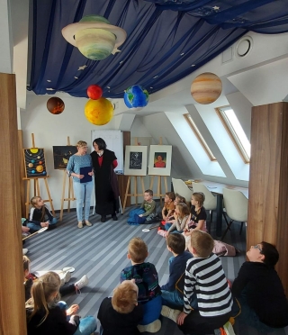 uczniowie podczas zajęć w Multicentrum