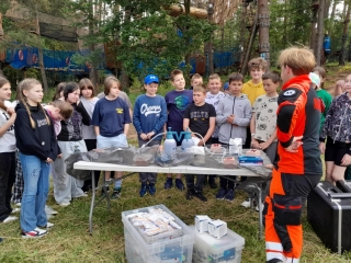 klasa 5c na warsztatach pierwszej pomocy