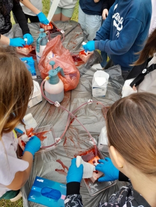 klasa 5c na warsztatach pierwszej pomocy