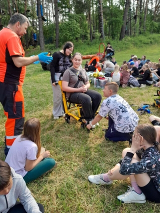 klasa 5c na warsztatach pierwszej pomocy