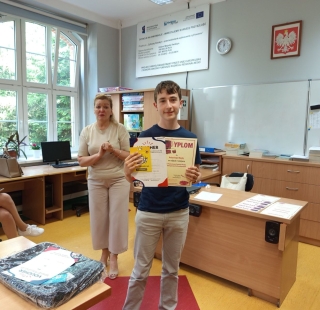 nagrodzony uczeń SPOMS