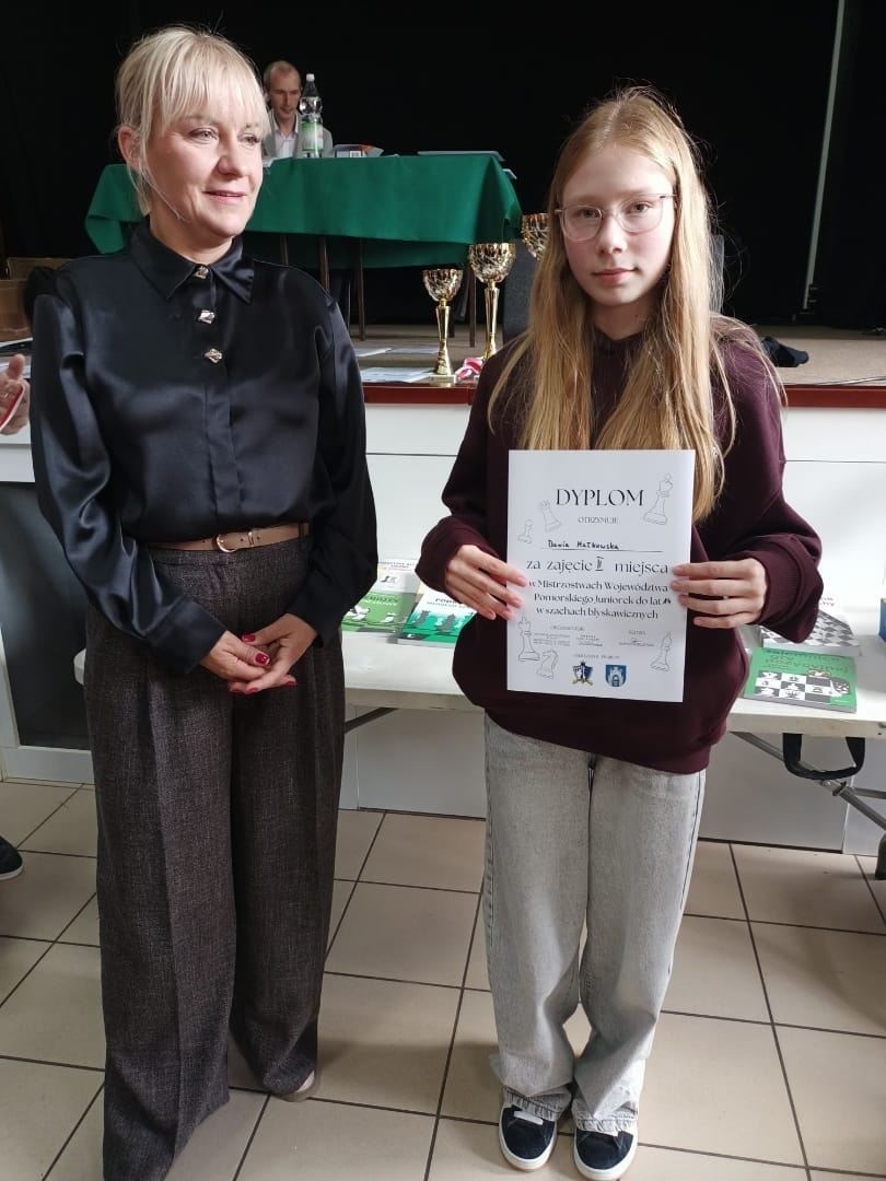 Daria - wicemistrzyni Województwa Pomorskiego Juniorek w kat. do lat 14