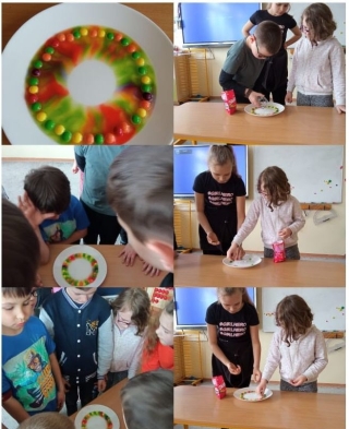 Różne działania w świetlicy związane z Dniem Ziemi