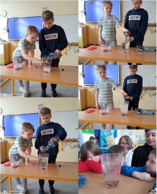 Różne działania w świetlicy związane z Dniem Ziemi