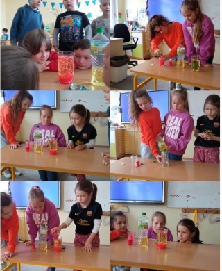 Różne działania w świetlicy związane z Dniem Ziemi