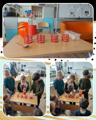 uczniowie eksperymentują w świetlicy